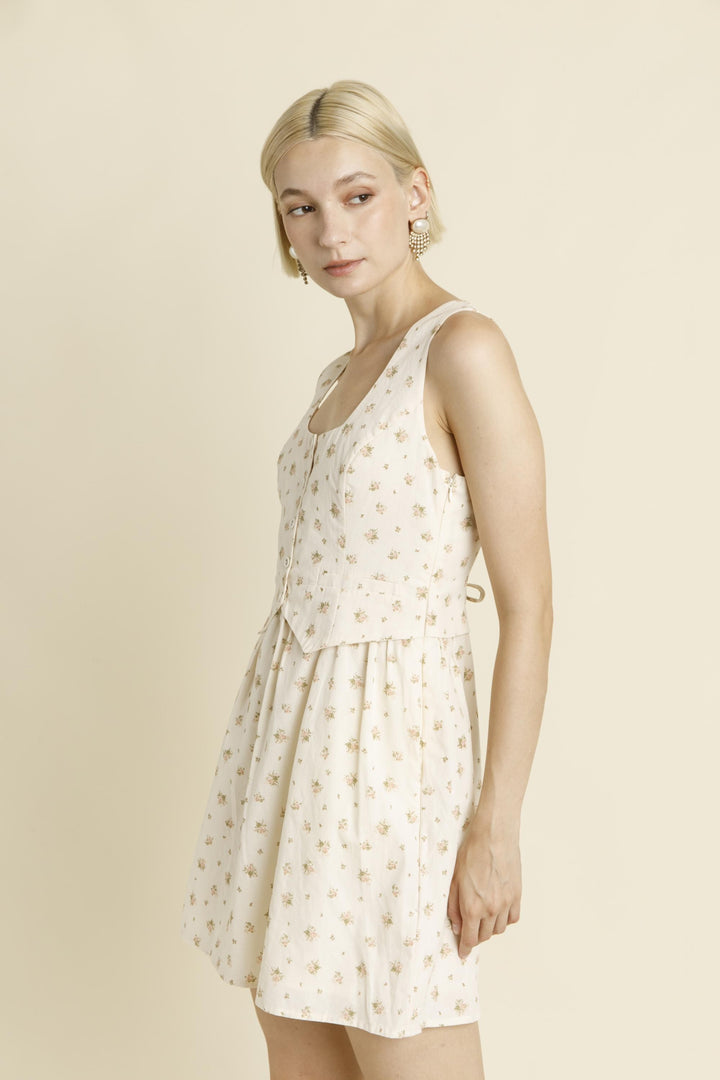 Floral Vest Mini Dress