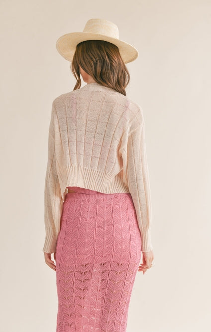 Tina Open Knit Cardigan