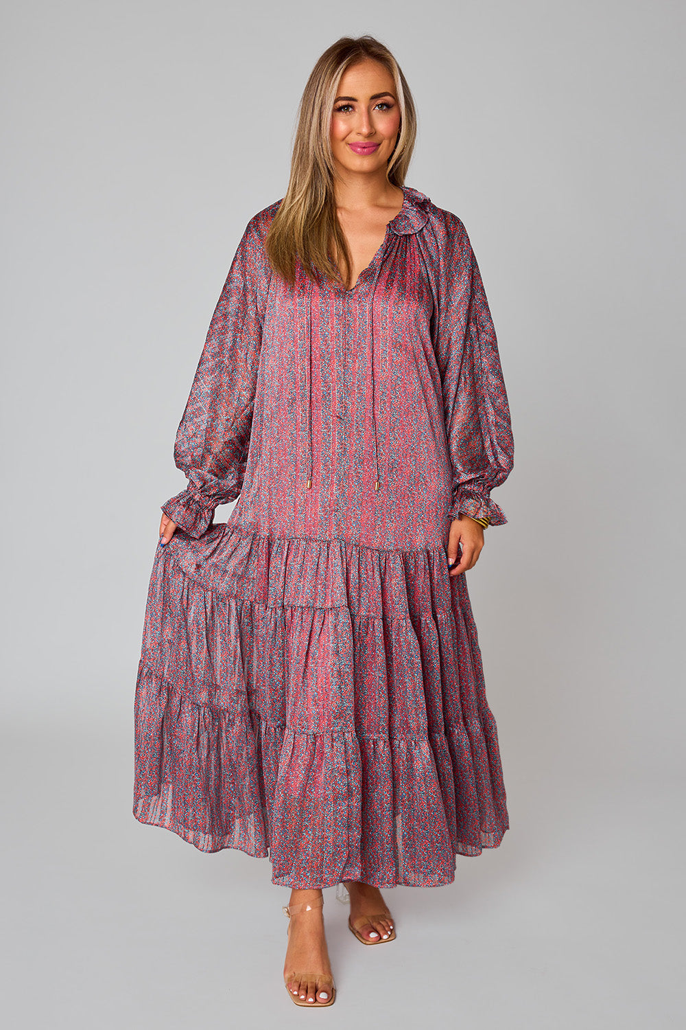 Greta Forget Me Not Maxi Dress