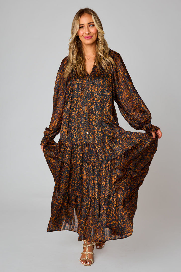 Greta Almond Maxi Dress