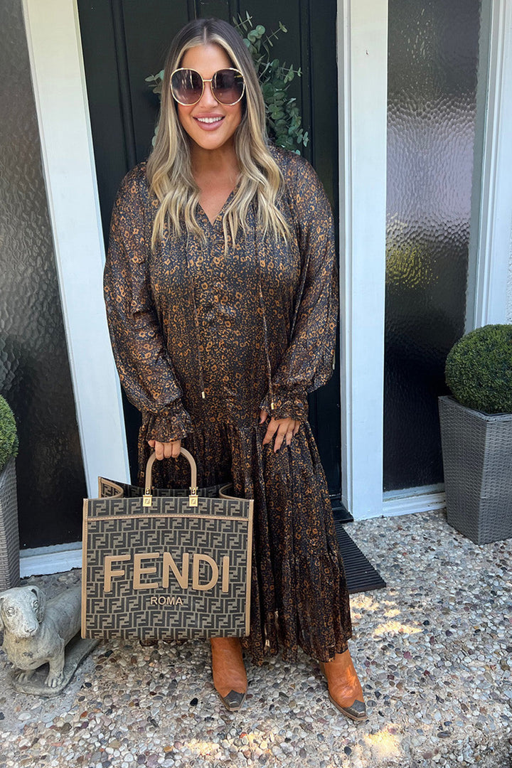 Greta Almond Maxi Dress
