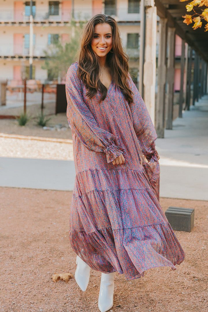 Greta Forget Me Not Maxi Dress