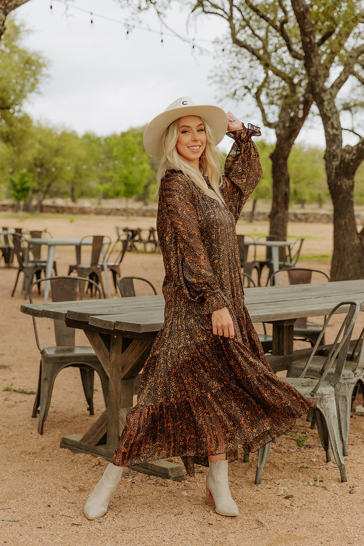 Greta Almond Maxi Dress