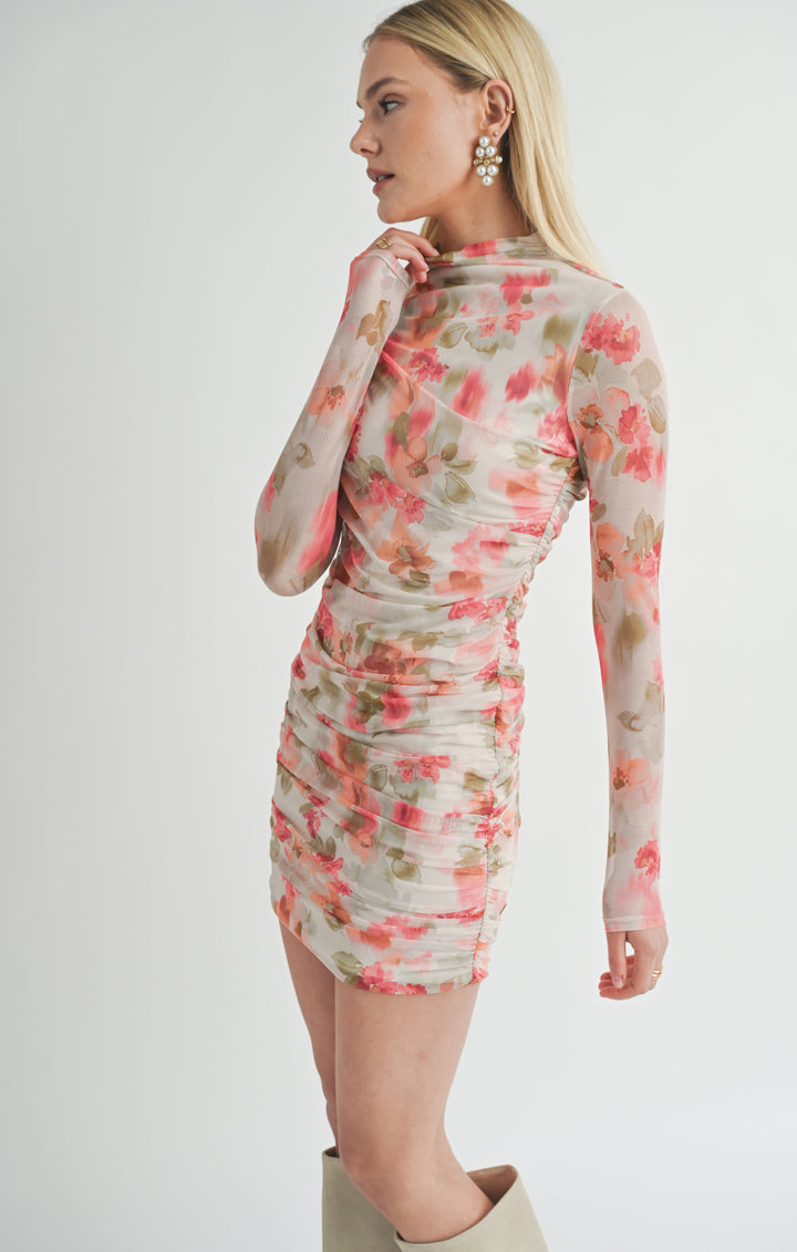 Divine Feminine Ruched Mini Dress