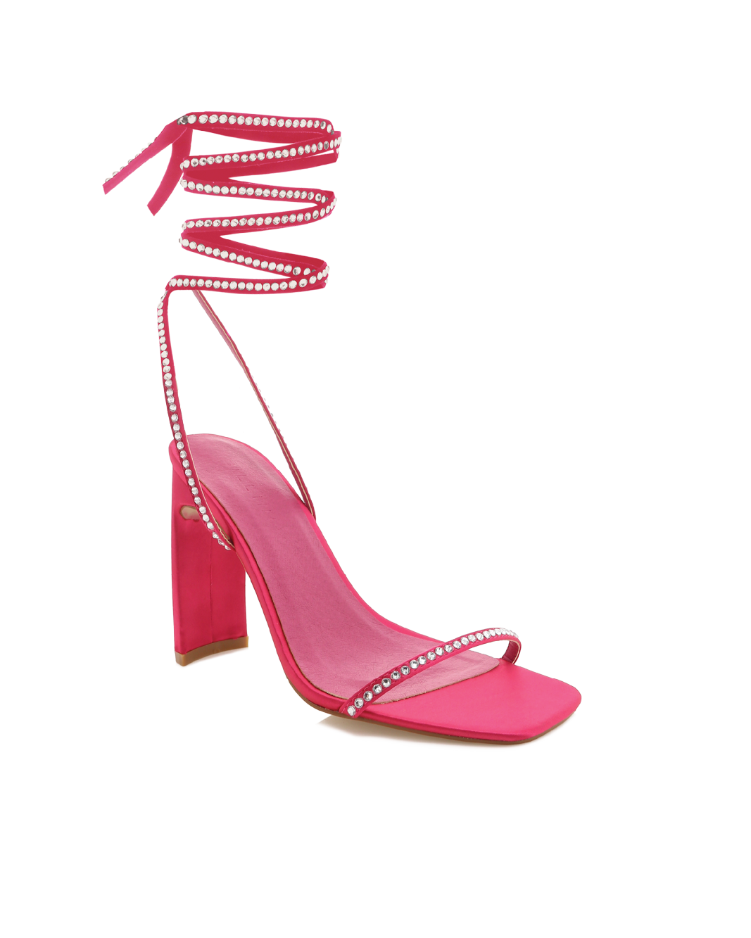 Billini Haleigh Raspberry Satin Heels