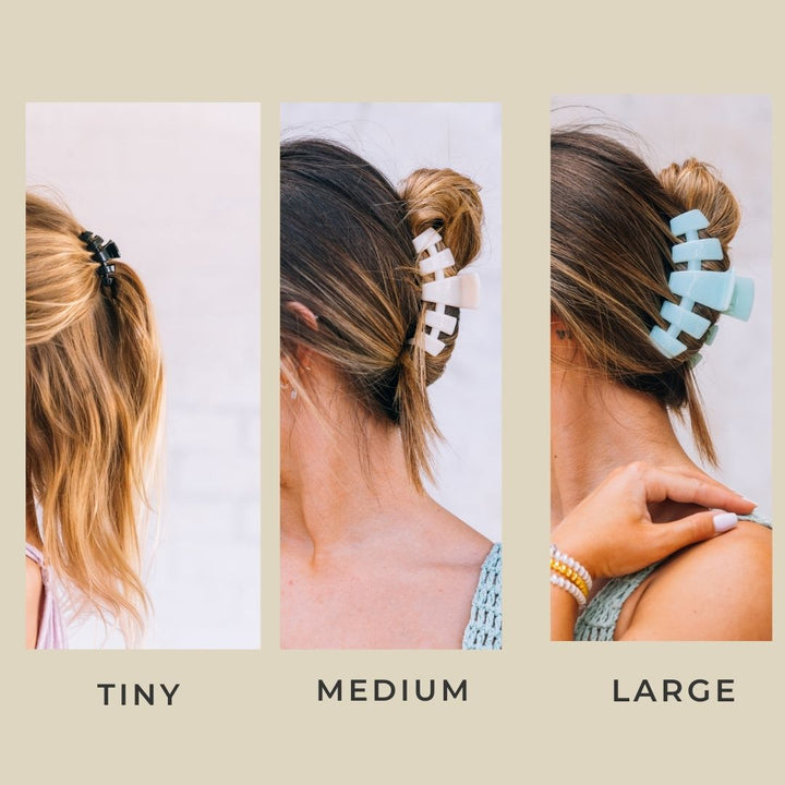 Jet Black Medium Hair Clip