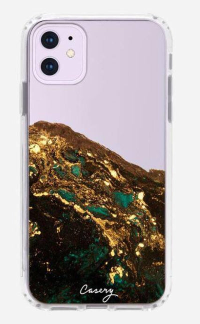 Green & Gold Agate iPhone Case - Finley's Boutique